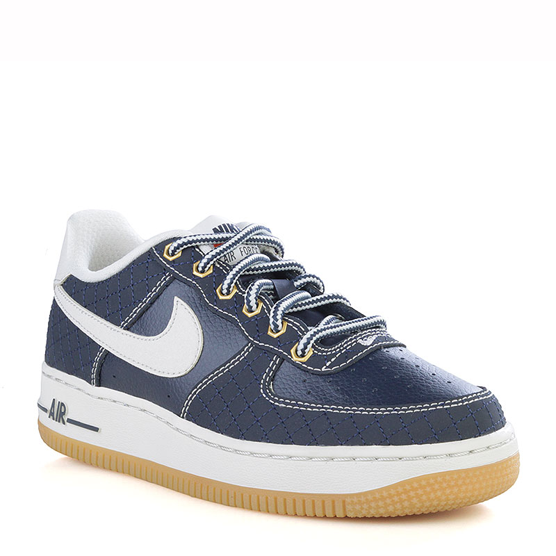 детские синие кроссовки  Nike Air Force 1 Premium (GS) 748981-401 - цена, описание, фото 1